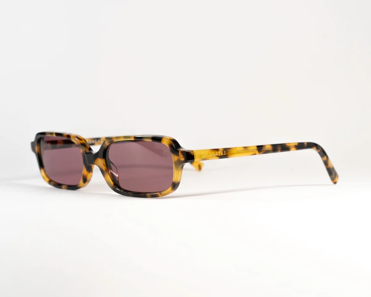 Calabasas SD 745 Havana — dettaglio colore havana delle aste in alluminio