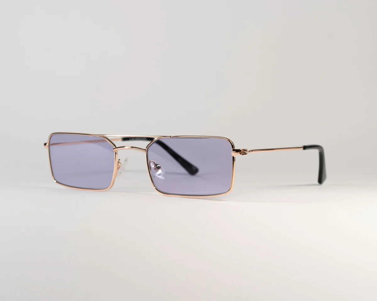 Calabasas SD 737 Oro — dettaglio aste in alluminio e finitura oro